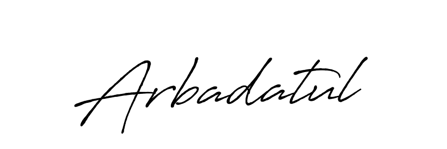 Make a beautiful signature design for name Arbadatul. Use this online signature maker to create a handwritten signature for free. Arbadatul signature style 7 images and pictures png