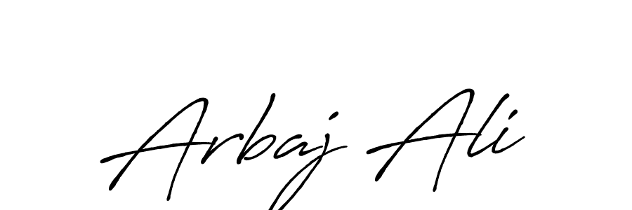 The best way (Antro_Vectra_Bolder) to make a short signature is to pick only two or three words in your name. The name Arbaj Ali include a total of six letters. For converting this name. Arbaj Ali signature style 7 images and pictures png