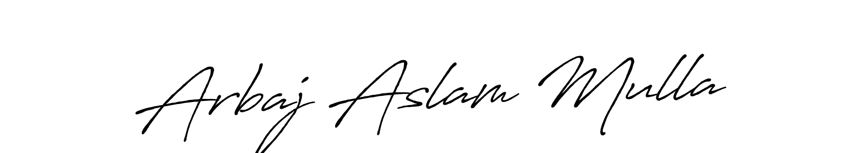 Here are the top 10 professional signature styles for the name Arbaj Aslam Mulla. These are the best autograph styles you can use for your name. Arbaj Aslam Mulla signature style 7 images and pictures png
