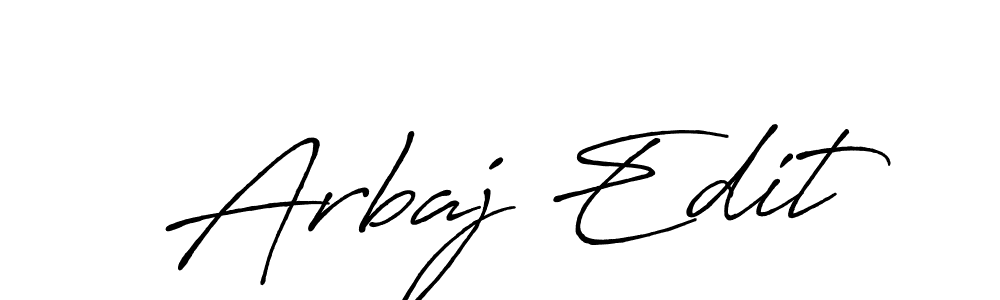 Design your own signature with our free online signature maker. With this signature software, you can create a handwritten (Antro_Vectra_Bolder) signature for name Arbaj Edit. Arbaj Edit signature style 7 images and pictures png