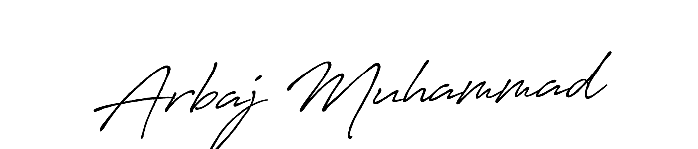 Arbaj Muhammad stylish signature style. Best Handwritten Sign (Antro_Vectra_Bolder) for my name. Handwritten Signature Collection Ideas for my name Arbaj Muhammad. Arbaj Muhammad signature style 7 images and pictures png
