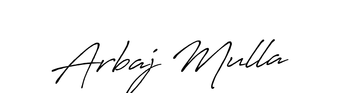 The best way (Antro_Vectra_Bolder) to make a short signature is to pick only two or three words in your name. The name Arbaj Mulla include a total of six letters. For converting this name. Arbaj Mulla signature style 7 images and pictures png