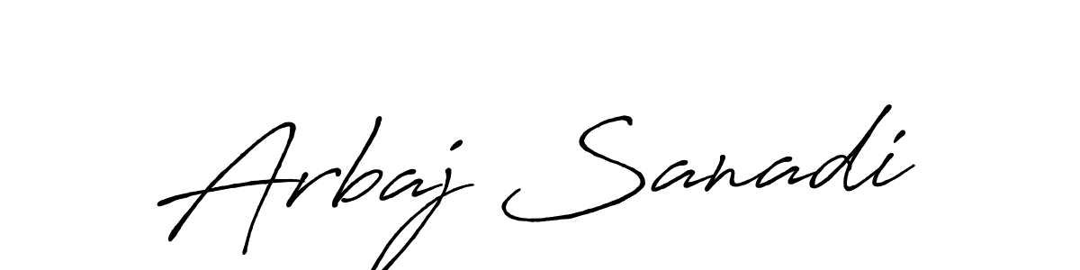 The best way (Antro_Vectra_Bolder) to make a short signature is to pick only two or three words in your name. The name Arbaj Sanadi include a total of six letters. For converting this name. Arbaj Sanadi signature style 7 images and pictures png