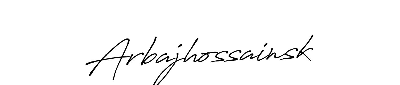 Once you've used our free online signature maker to create your best signature Antro_Vectra_Bolder style, it's time to enjoy all of the benefits that Arbajhossainsk name signing documents. Arbajhossainsk signature style 7 images and pictures png