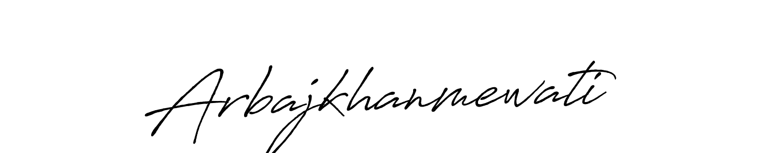 Arbajkhanmewati stylish signature style. Best Handwritten Sign (Antro_Vectra_Bolder) for my name. Handwritten Signature Collection Ideas for my name Arbajkhanmewati. Arbajkhanmewati signature style 7 images and pictures png