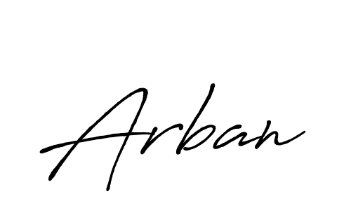 Best and Professional Signature Style for Arban. Antro_Vectra_Bolder Best Signature Style Collection. Arban signature style 7 images and pictures png