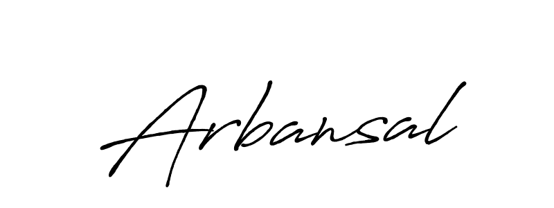 Also we have Arbansal name is the best signature style. Create professional handwritten signature collection using Antro_Vectra_Bolder autograph style. Arbansal signature style 7 images and pictures png