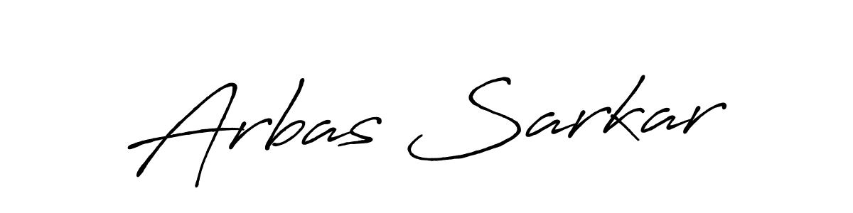 Arbas Sarkar stylish signature style. Best Handwritten Sign (Antro_Vectra_Bolder) for my name. Handwritten Signature Collection Ideas for my name Arbas Sarkar. Arbas Sarkar signature style 7 images and pictures png