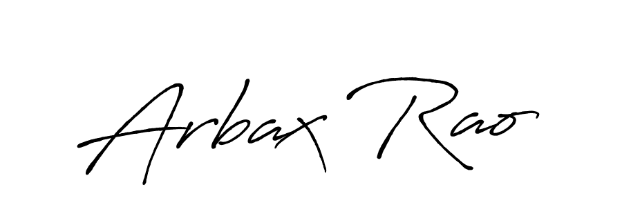 Use a signature maker to create a handwritten signature online. With this signature software, you can design (Antro_Vectra_Bolder) your own signature for name Arbax Rao. Arbax Rao signature style 7 images and pictures png