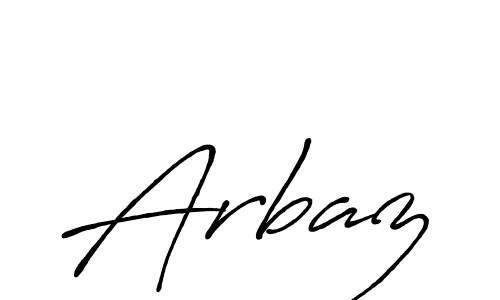 Create a beautiful signature design for name Arbaz. With this signature (Antro_Vectra_Bolder) fonts, you can make a handwritten signature for free. Arbaz signature style 7 images and pictures png