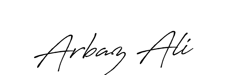 Design your own signature with our free online signature maker. With this signature software, you can create a handwritten (Antro_Vectra_Bolder) signature for name Arbaz Ali. Arbaz Ali signature style 7 images and pictures png