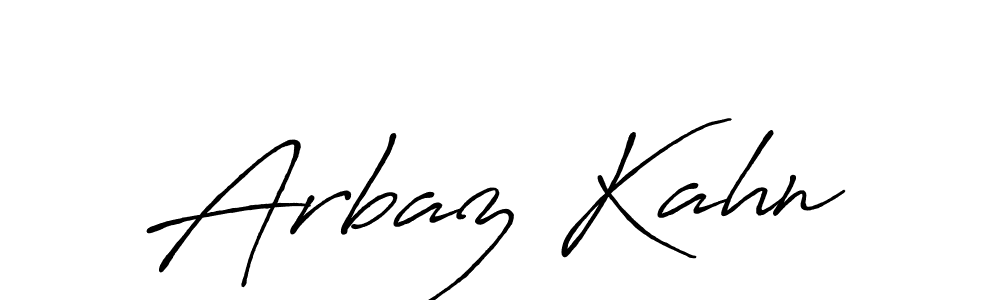 Make a beautiful signature design for name Arbaz Kahn. Use this online signature maker to create a handwritten signature for free. Arbaz Kahn signature style 7 images and pictures png