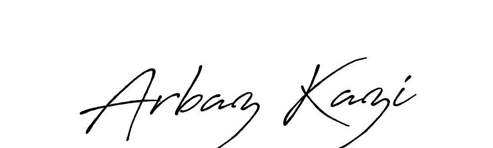 Arbaz Kazi stylish signature style. Best Handwritten Sign (Antro_Vectra_Bolder) for my name. Handwritten Signature Collection Ideas for my name Arbaz Kazi. Arbaz Kazi signature style 7 images and pictures png
