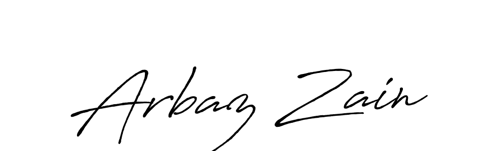 Arbaz Zain stylish signature style. Best Handwritten Sign (Antro_Vectra_Bolder) for my name. Handwritten Signature Collection Ideas for my name Arbaz Zain. Arbaz Zain signature style 7 images and pictures png