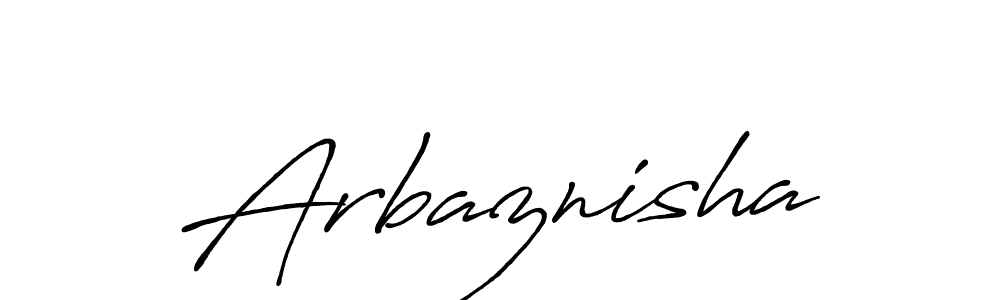 You can use this online signature creator to create a handwritten signature for the name Arbaznisha. This is the best online autograph maker. Arbaznisha signature style 7 images and pictures png