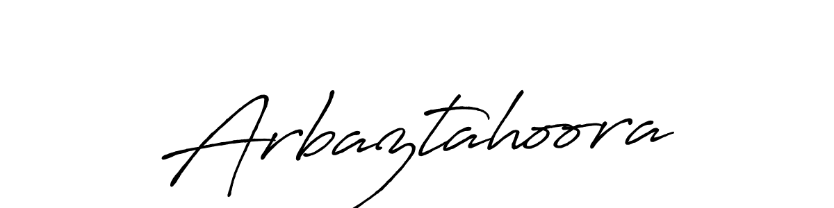 Here are the top 10 professional signature styles for the name Arbaztahoora. These are the best autograph styles you can use for your name. Arbaztahoora signature style 7 images and pictures png
