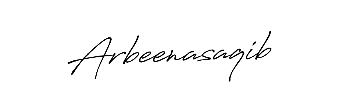 How to make Arbeenasaqib name signature. Use Antro_Vectra_Bolder style for creating short signs online. This is the latest handwritten sign. Arbeenasaqib signature style 7 images and pictures png