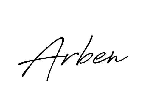 Make a beautiful signature design for name Arben. Use this online signature maker to create a handwritten signature for free. Arben signature style 7 images and pictures png