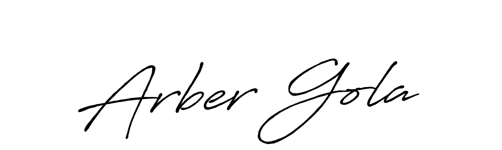 Also You can easily find your signature by using the search form. We will create Arber Gola name handwritten signature images for you free of cost using Antro_Vectra_Bolder sign style. Arber Gola signature style 7 images and pictures png