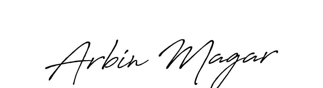 Also we have Arbin Magar name is the best signature style. Create professional handwritten signature collection using Antro_Vectra_Bolder autograph style. Arbin Magar signature style 7 images and pictures png