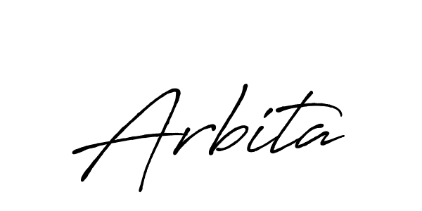 Make a beautiful signature design for name Arbita. Use this online signature maker to create a handwritten signature for free. Arbita signature style 7 images and pictures png