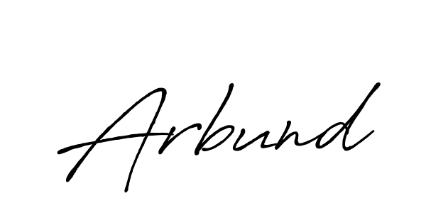 Make a beautiful signature design for name Arbund. With this signature (Antro_Vectra_Bolder) style, you can create a handwritten signature for free. Arbund signature style 7 images and pictures png