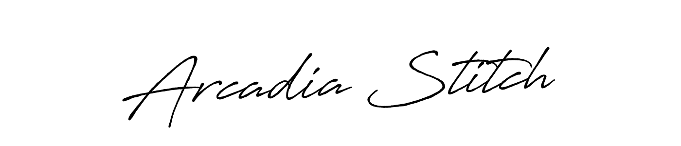 How to make Arcadia Stitch signature? Antro_Vectra_Bolder is a professional autograph style. Create handwritten signature for Arcadia Stitch name. Arcadia Stitch signature style 7 images and pictures png