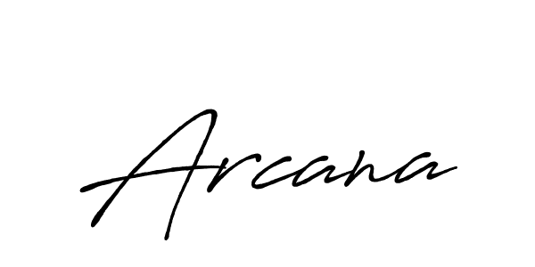 Make a beautiful signature design for name Arcana. With this signature (Antro_Vectra_Bolder) style, you can create a handwritten signature for free. Arcana signature style 7 images and pictures png