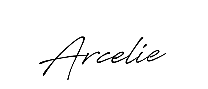 Use a signature maker to create a handwritten signature online. With this signature software, you can design (Antro_Vectra_Bolder) your own signature for name Arcelie. Arcelie signature style 7 images and pictures png