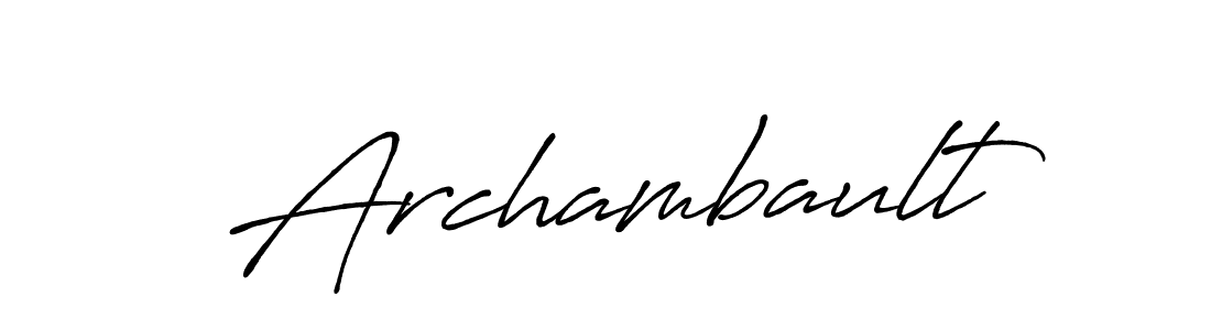 Antro_Vectra_Bolder is a professional signature style that is perfect for those who want to add a touch of class to their signature. It is also a great choice for those who want to make their signature more unique. Get Archambault name to fancy signature for free. Archambault signature style 7 images and pictures png
