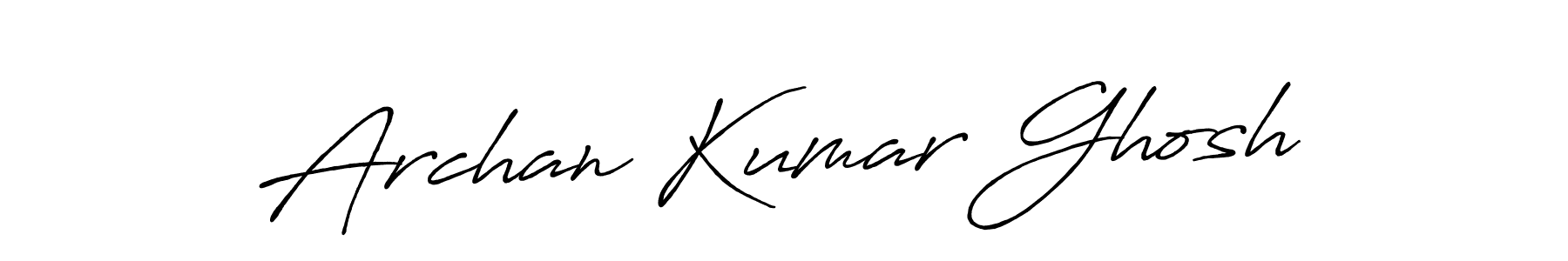 Create a beautiful signature design for name Archan Kumar Ghosh. With this signature (Antro_Vectra_Bolder) fonts, you can make a handwritten signature for free. Archan Kumar Ghosh signature style 7 images and pictures png
