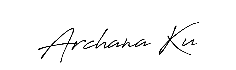 How to make Archana Ku signature? Antro_Vectra_Bolder is a professional autograph style. Create handwritten signature for Archana Ku name. Archana Ku signature style 7 images and pictures png