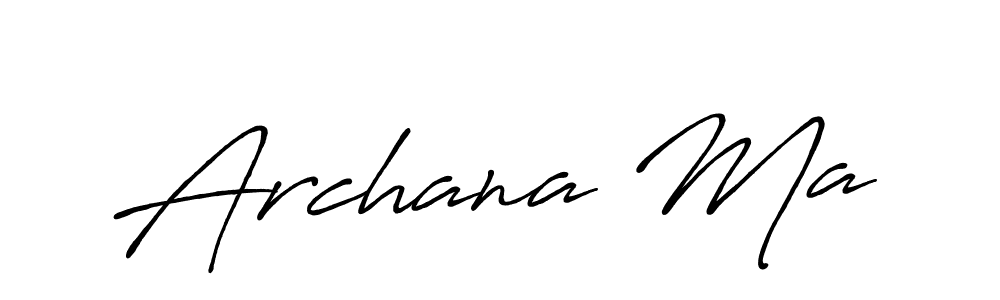 You should practise on your own different ways (Antro_Vectra_Bolder) to write your name (Archana Ma) in signature. don't let someone else do it for you. Archana Ma signature style 7 images and pictures png