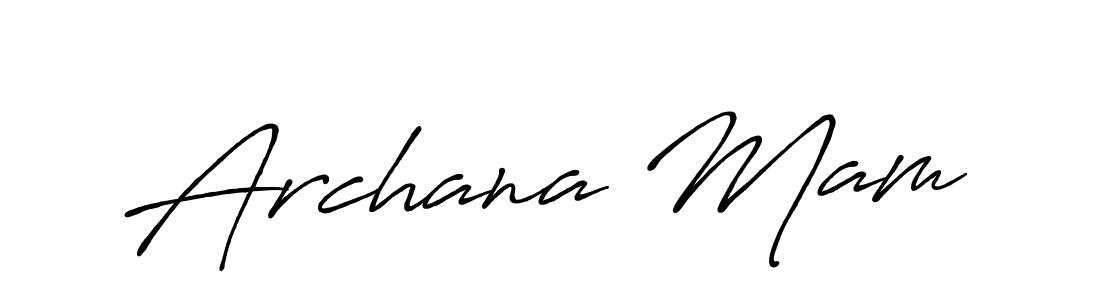 How to make Archana Mam signature? Antro_Vectra_Bolder is a professional autograph style. Create handwritten signature for Archana Mam name. Archana Mam signature style 7 images and pictures png