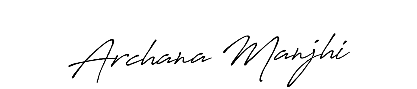 The best way (Antro_Vectra_Bolder) to make a short signature is to pick only two or three words in your name. The name Archana Manjhi include a total of six letters. For converting this name. Archana Manjhi signature style 7 images and pictures png