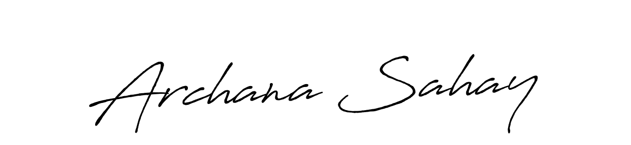 It looks lik you need a new signature style for name Archana Sahay. Design unique handwritten (Antro_Vectra_Bolder) signature with our free signature maker in just a few clicks. Archana Sahay signature style 7 images and pictures png