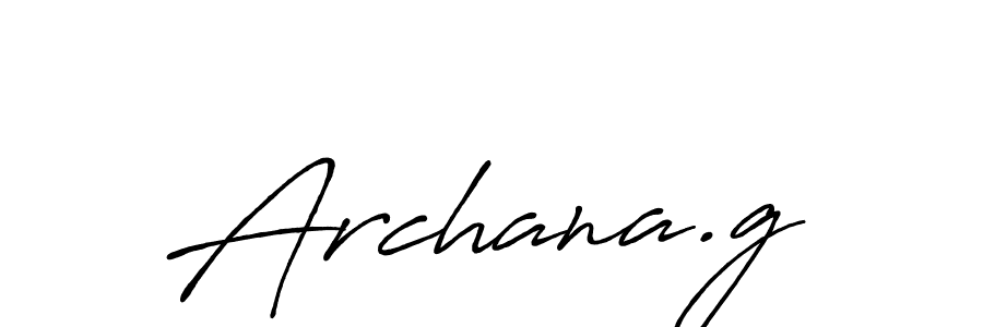 Design your own signature with our free online signature maker. With this signature software, you can create a handwritten (Antro_Vectra_Bolder) signature for name Archana.g. Archana.g signature style 7 images and pictures png