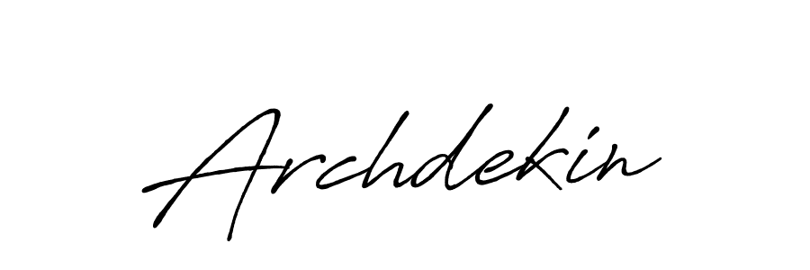 Archdekin stylish signature style. Best Handwritten Sign (Antro_Vectra_Bolder) for my name. Handwritten Signature Collection Ideas for my name Archdekin. Archdekin signature style 7 images and pictures png