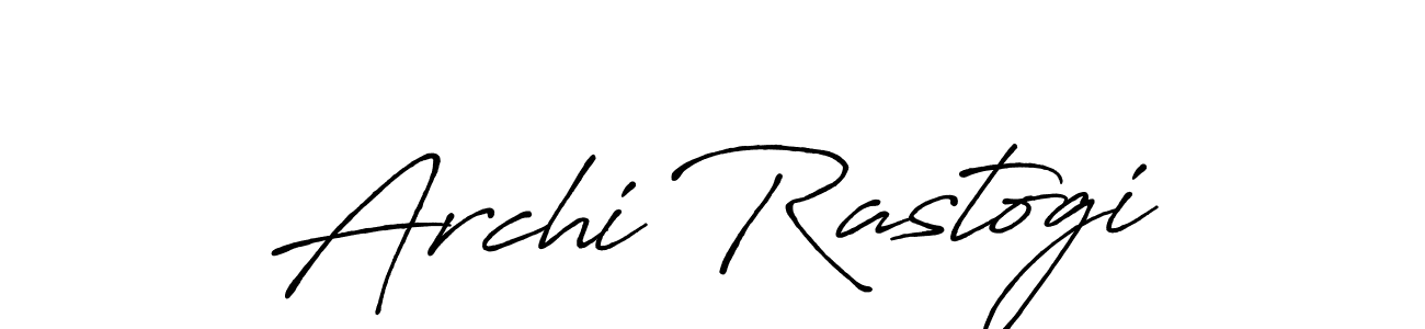 Make a beautiful signature design for name Archi Rastogi. Use this online signature maker to create a handwritten signature for free. Archi Rastogi signature style 7 images and pictures png