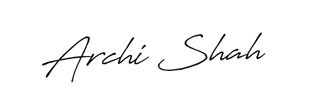 Once you've used our free online signature maker to create your best signature Antro_Vectra_Bolder style, it's time to enjoy all of the benefits that Archi Shah name signing documents. Archi Shah signature style 7 images and pictures png