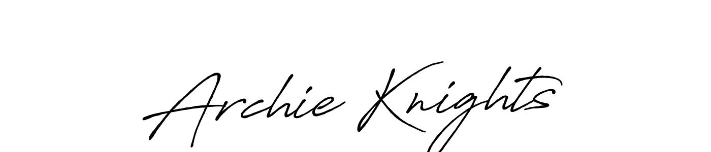 Make a beautiful signature design for name Archie Knights. Use this online signature maker to create a handwritten signature for free. Archie Knights signature style 7 images and pictures png