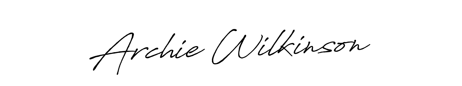if you are searching for the best signature style for your name Archie Wilkinson. so please give up your signature search. here we have designed multiple signature styles  using Antro_Vectra_Bolder. Archie Wilkinson signature style 7 images and pictures png