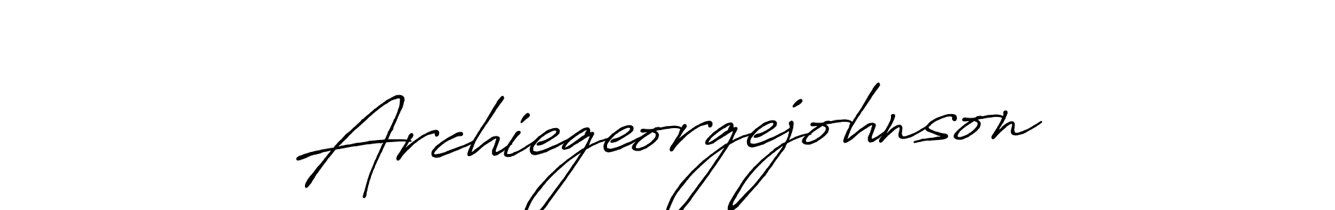 Archiegeorgejohnson stylish signature style. Best Handwritten Sign (Antro_Vectra_Bolder) for my name. Handwritten Signature Collection Ideas for my name Archiegeorgejohnson. Archiegeorgejohnson signature style 7 images and pictures png