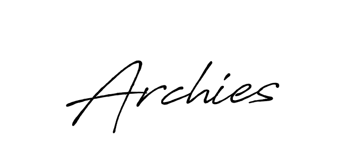 Once you've used our free online signature maker to create your best signature Antro_Vectra_Bolder style, it's time to enjoy all of the benefits that Archies name signing documents. Archies signature style 7 images and pictures png