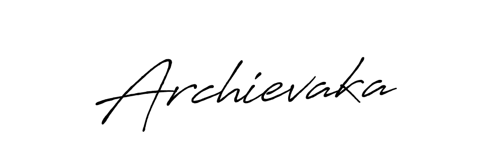 The best way (Antro_Vectra_Bolder) to make a short signature is to pick only two or three words in your name. The name Archievaka include a total of six letters. For converting this name. Archievaka signature style 7 images and pictures png