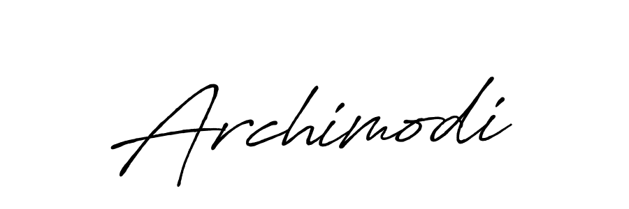 It looks lik you need a new signature style for name Archimodi. Design unique handwritten (Antro_Vectra_Bolder) signature with our free signature maker in just a few clicks. Archimodi signature style 7 images and pictures png