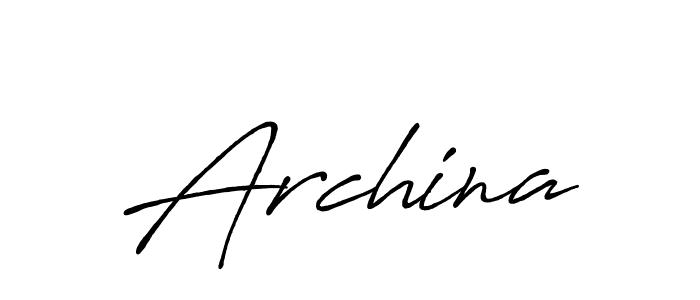 How to make Archina signature? Antro_Vectra_Bolder is a professional autograph style. Create handwritten signature for Archina name. Archina signature style 7 images and pictures png