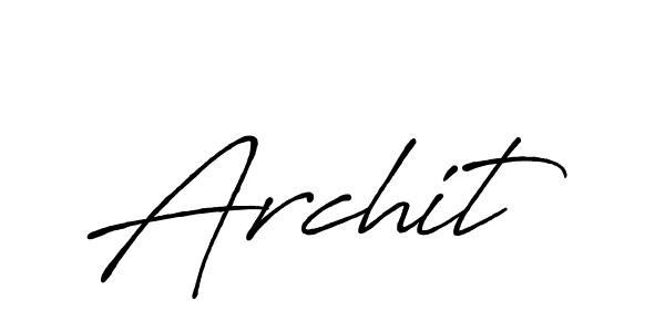 Also You can easily find your signature by using the search form. We will create Archit name handwritten signature images for you free of cost using Antro_Vectra_Bolder sign style. Archit signature style 7 images and pictures png