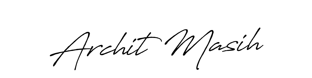 if you are searching for the best signature style for your name Archit Masih. so please give up your signature search. here we have designed multiple signature styles  using Antro_Vectra_Bolder. Archit Masih signature style 7 images and pictures png