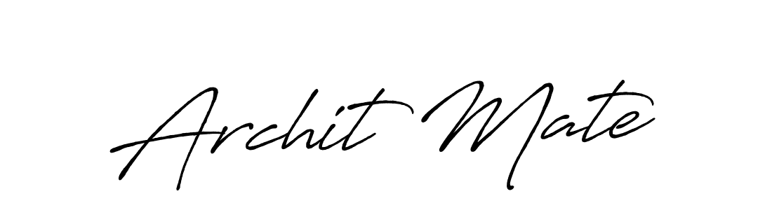 How to make Archit Mate signature? Antro_Vectra_Bolder is a professional autograph style. Create handwritten signature for Archit Mate name. Archit Mate signature style 7 images and pictures png